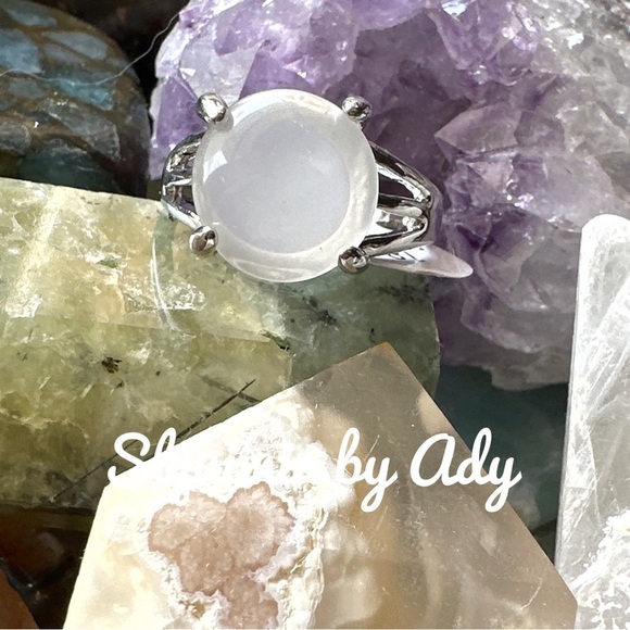 Alquimia Silver Ring with White Stone - Picture 1 of 3
